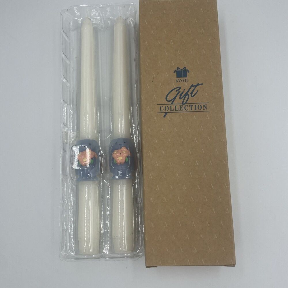 NIB Avon Springtime Easter Bunny Collection 10 inch Taper Candles